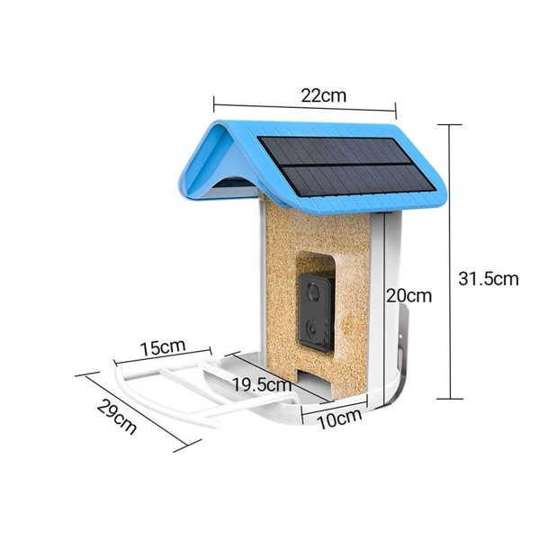 Callow Retail Callow Smart Bird Feeder with WI-FI Camera Solar power and AI Bird Recognition