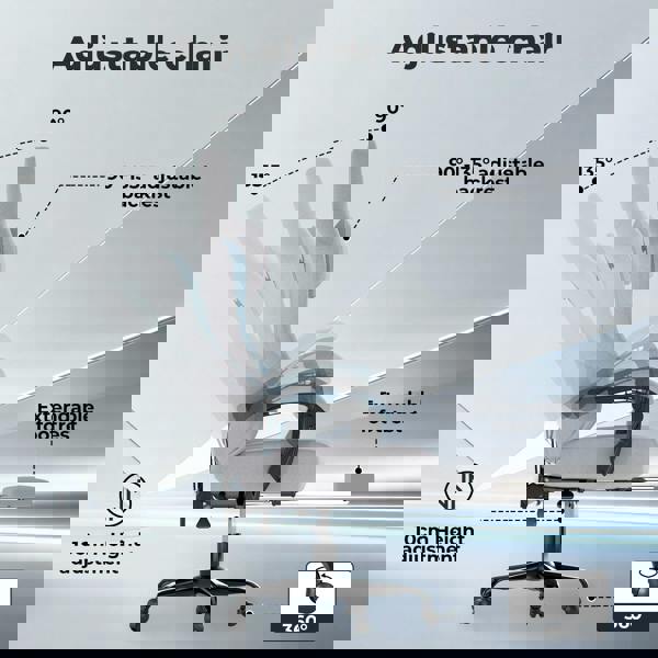 Levede Gaming Chair Office Recliner Spring Padding Adjustable Swivel Footrest