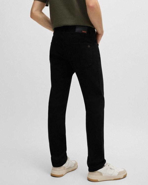BOSS Orange BOSS Orange DELAWARE BO Mens Slim Fit Comfort-Stretch Black Jeans NOS