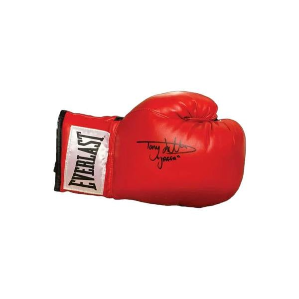 Tony Jeffries signed boxing glove — Unframed