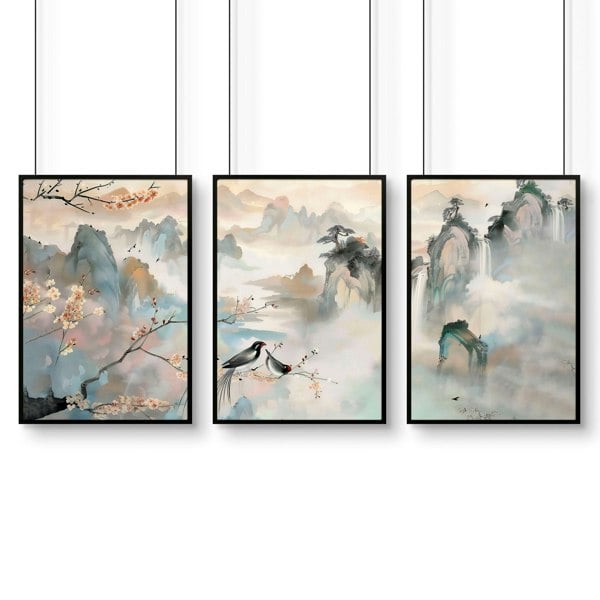 Art For Bedroom Walls | Set of 3 wall art prints