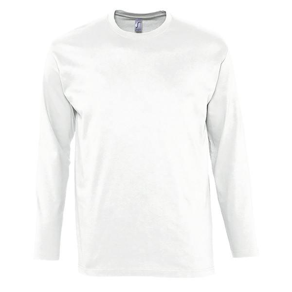 SOLS Mens Monarch Long Sleeve T-Shirt - White