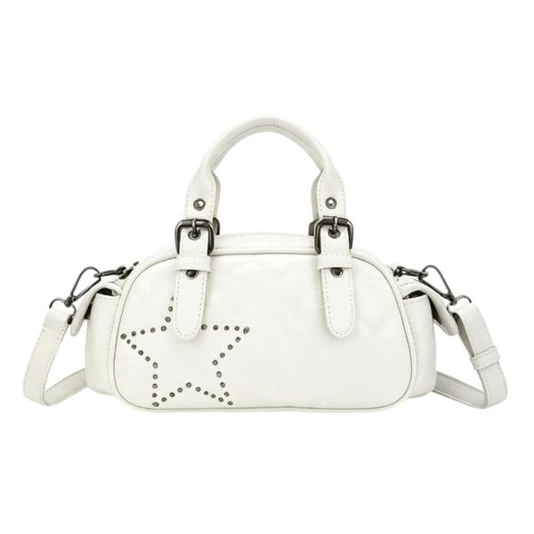 Kitise Trendy Studded Star Quilted Crossbody Shoulder Handbag