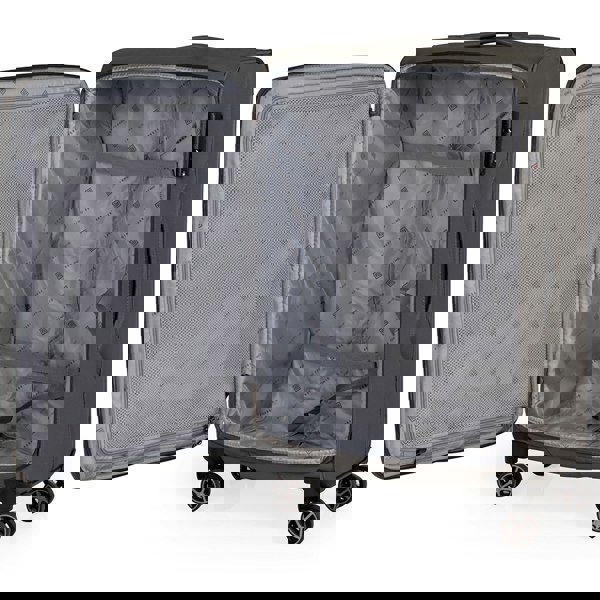 Gino Ferrari Omis Lightweight Soft Shell Suitcase with Wheels TSA Lock Hold Luggage