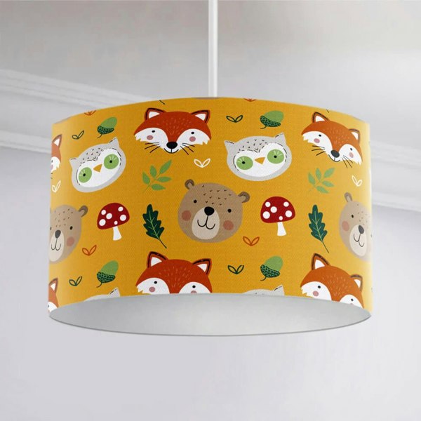 Woodland Friends Reverse Ceiling Lampshade Lampshade - Happy Linen Company