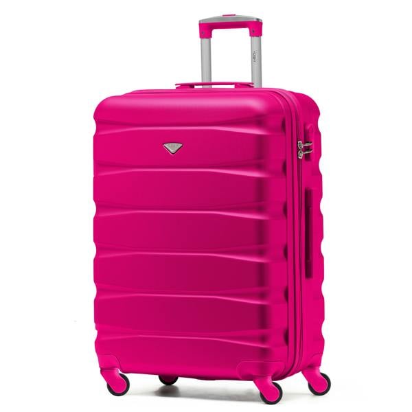 Flight Knight 25" Medium Suitcase Check-in Hold Luggage Hard Shell 4 Wheels TSA Lock