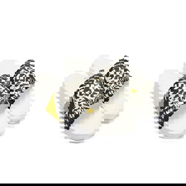 Emporio Armani EA7 EA7 Emporio Armani Visibility Logo Slides White/Antique Moss Rings Print