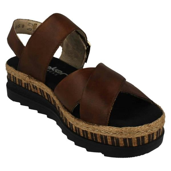 Rieker Womens Rieker Hook And Loop Sandals V7951