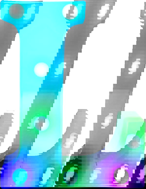 St Helens Battery Operated RGB Letter   With Remote Control Letter L