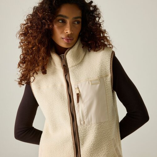 Regatta Womens Borg Longline Body Warmer - Light Vanilla/Mocha