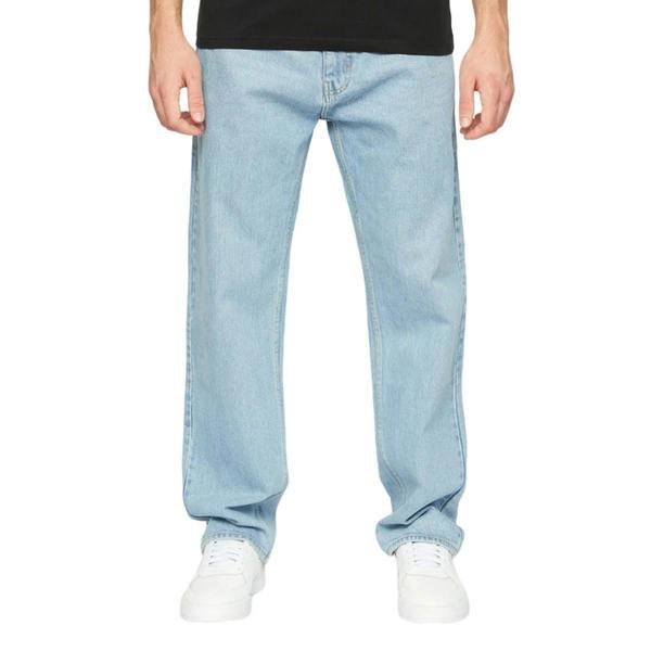 Crosshatch Mens Tillman Stone Wash Baggy Jeans - Light - 