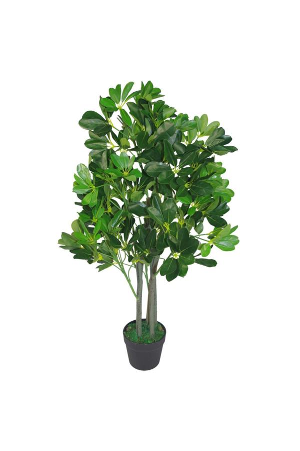 Dyzi Artificial Arboricola Evergreen Plant Dark Green 95cm