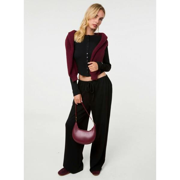 Pink Vanilla Ribbed Drawstring Joggers