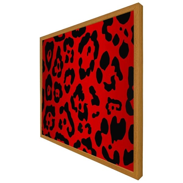 Benjamin Tate Design Red leopard print (picture Frame)