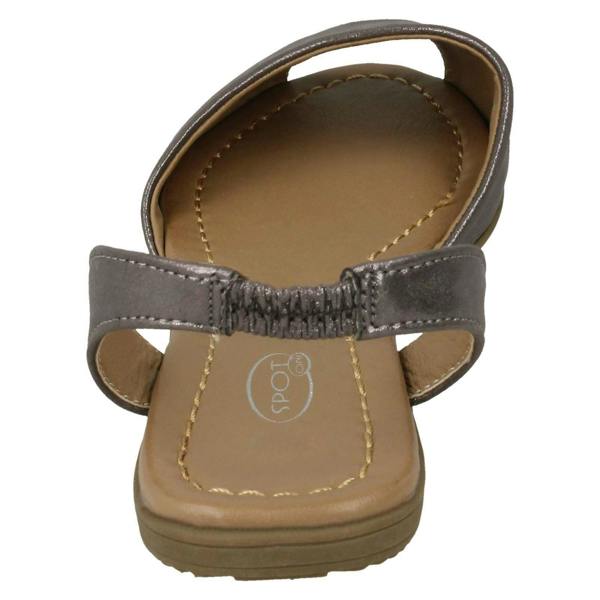 Spot On Ladies Spot On Flat Slingback Mule Sandals
