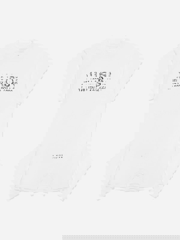 MM6 Maison Margiela Girls Asymmetric T-Shirt Dress in White