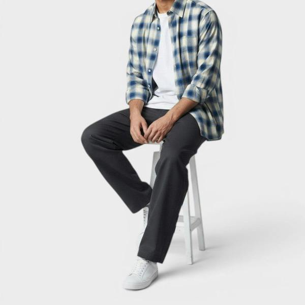 Supplied Fashion Marley Flannel Plaid Cotton Shirt Blue Multi