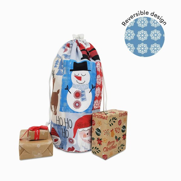 Santa & Friends Toy Storage Bag - Happy Linen Company