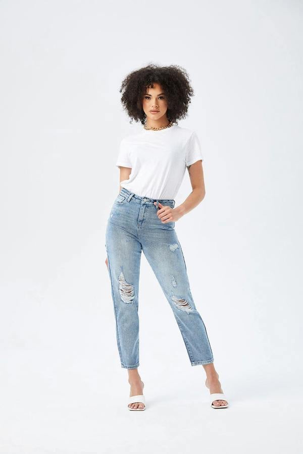Urban Bliss Lola Ripped Mom Jean