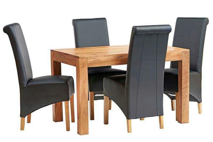 Wyld Haus Manila Small 120cm Light Mango Wood Dining Table