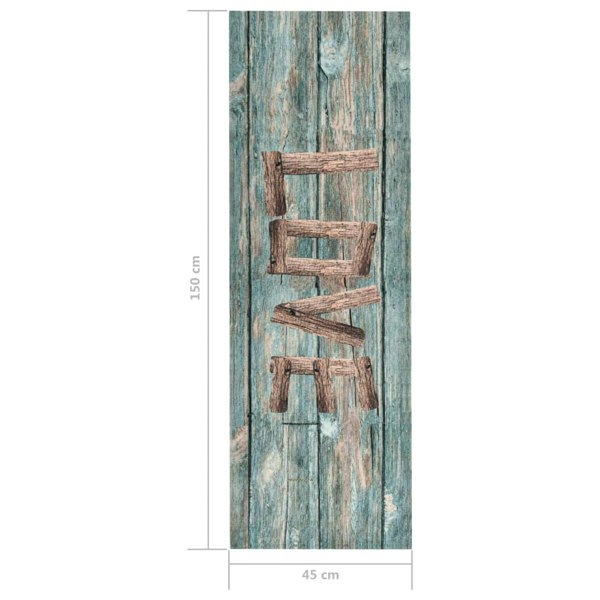 Berkfield Kitchen Floor Mat Washable Love 45x150 cm