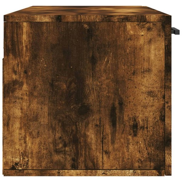 Berkfield Wall Cabinet Smoked Oak 100x36.5x35 cm Engineered Wood