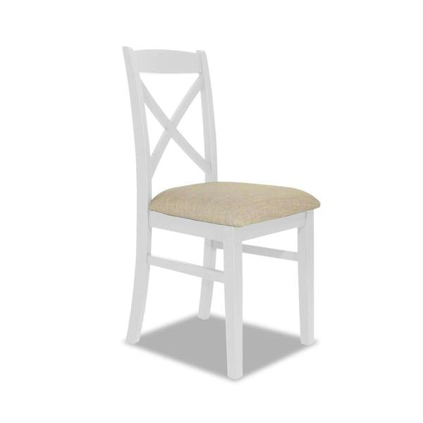 Statement Furniture Florence Crossback Dining Chair with Upholstered Seat