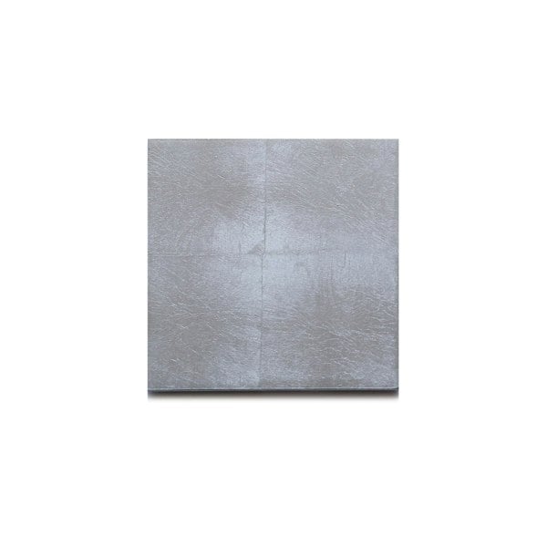 Silver Leaf Matte Chic Coaster Silver 