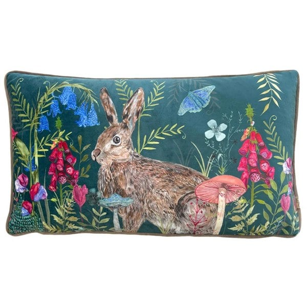 Wylder Nature Willow Rabbit Cushion Cover - Multicoloured