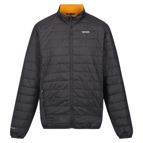 Regatta Mens Hillpack Quilted Insulated Jacket - Ash/Orange Pepper - 