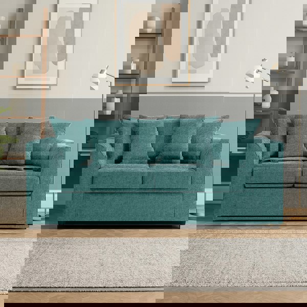 Furnishings For Less Monaco Chenille Fabric 3 Seater Sofa