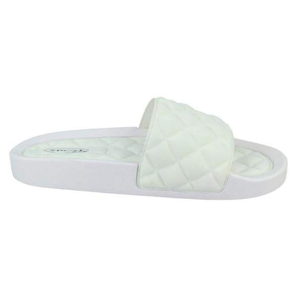 Spot On Ladies Spot On Quilted Sliders F00388