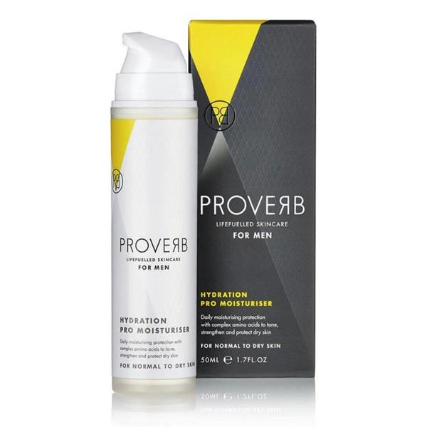 Aquarius Proverb Pro Moisturiser Hydration Life Fuelled Men Daily Face Cream 50ml Light
