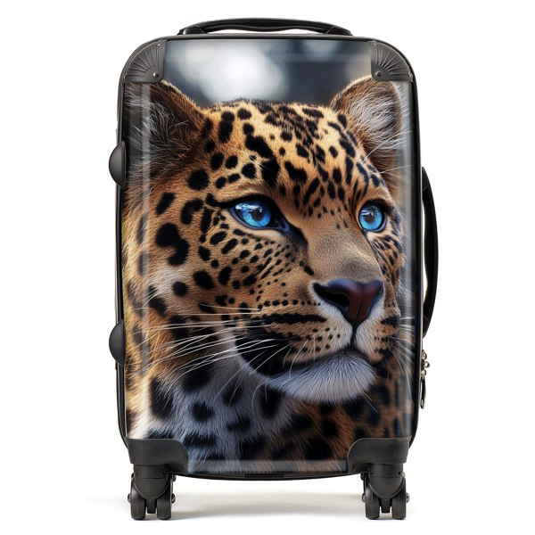 Warren Reed Beautiful Leopard Suitcase