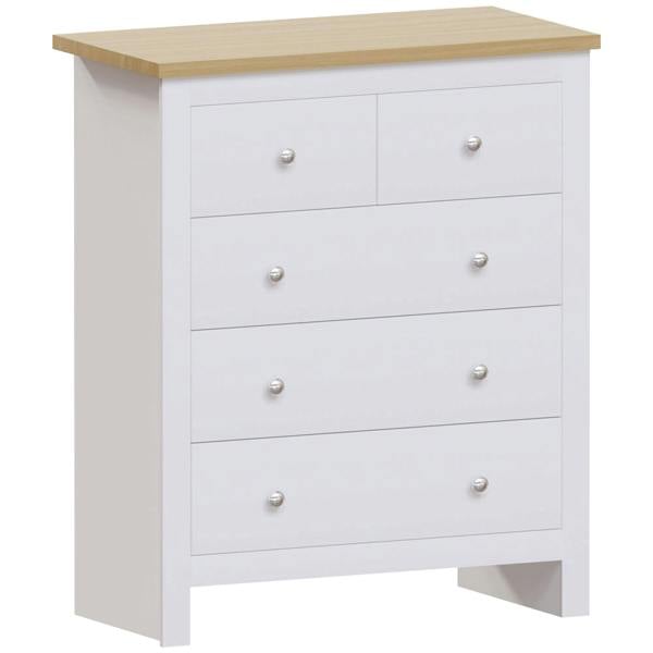 Vida Designs Arlington 3+2 Drawer Chest, Grey