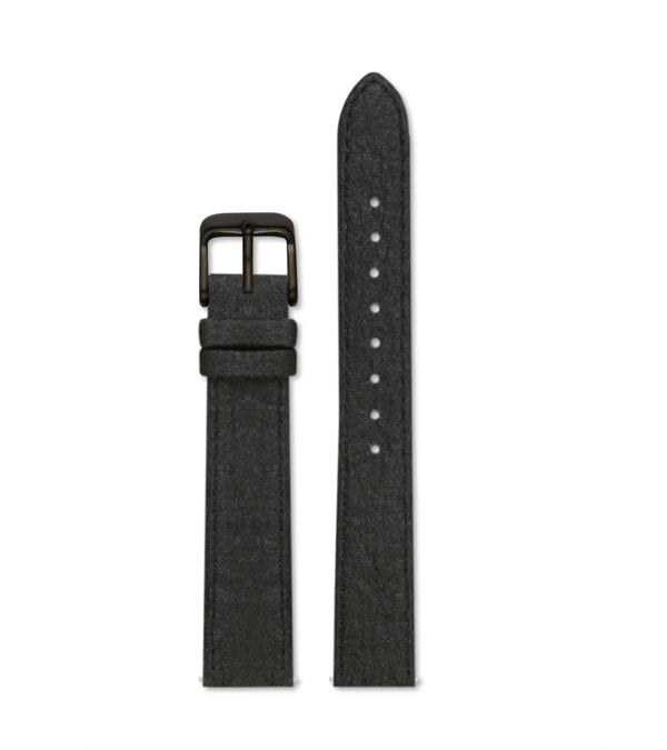 Votch Piñatex Black with brushed black buckle | 16mm