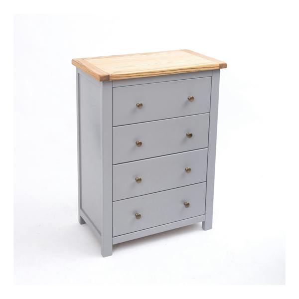 Cabinet Bits Mirano 4 Drawer Chest of Drawers Brass Knob