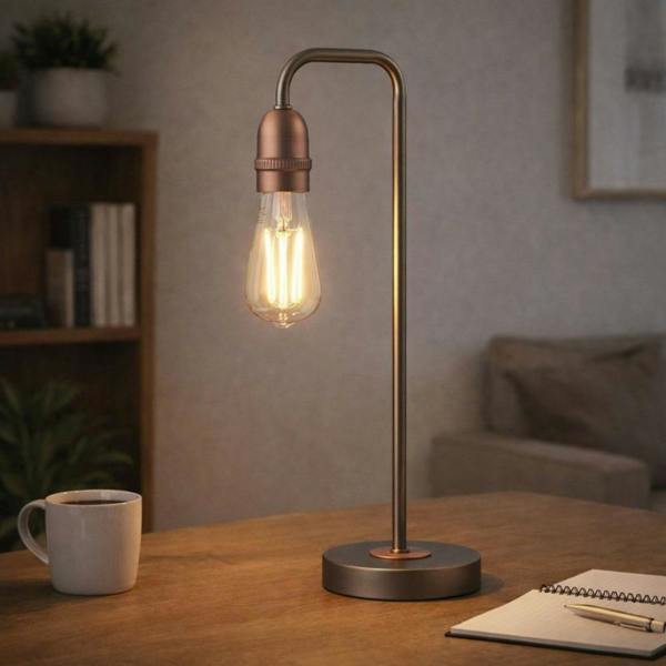 Pagazzi Lighting Vitor Industrial Copper Table Lamp