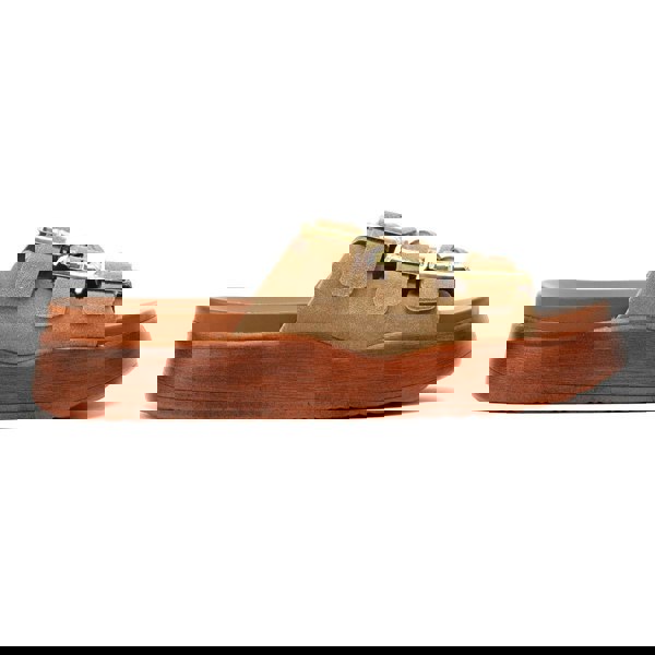 Desert Fleur Gypsum Tennesee Suede Women's Taupe Sandals