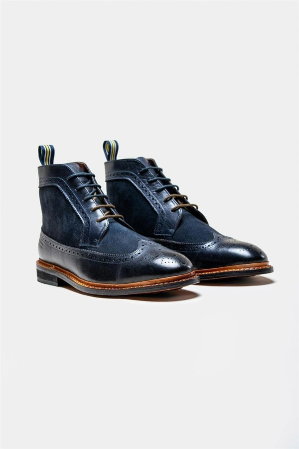 Bosworth navy boots front