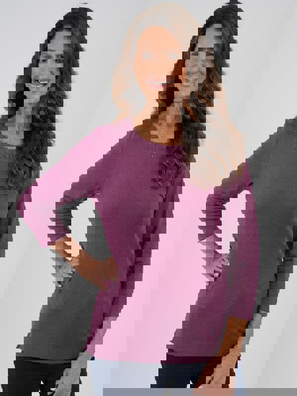 TIGI-Wear Decorative Neckline Top