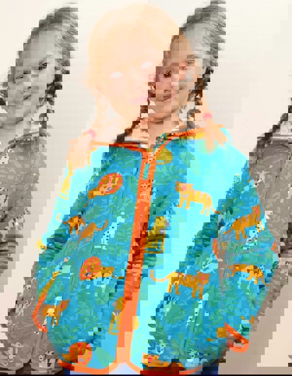 Organic Wild Cats Fleece Hoodie - Toby Tiger UK Retail