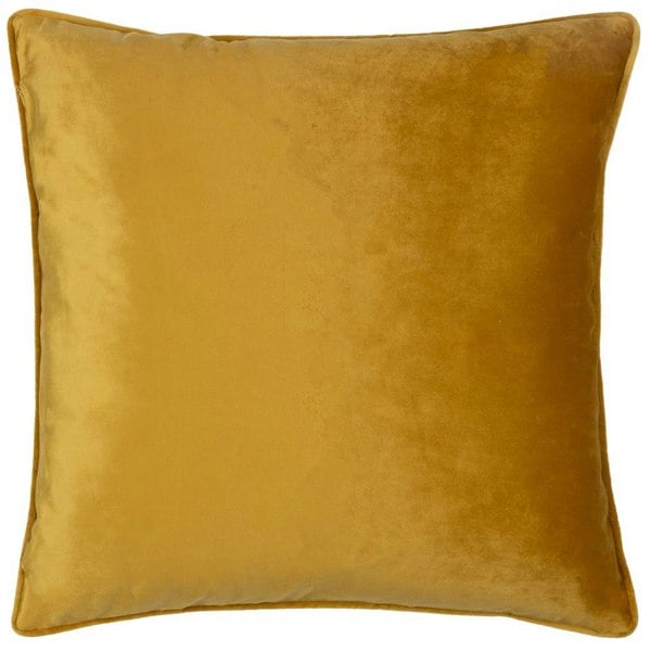 Paoletti Bloomsbury Velvet Cushion Cover - Mustard