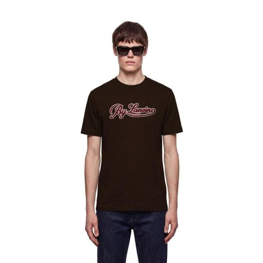 By Lanvin Script Logo Dark Brown T-Shirt