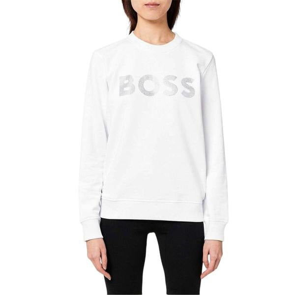 Boss Womens/Ladies Logo Sweatshirt - White - 
