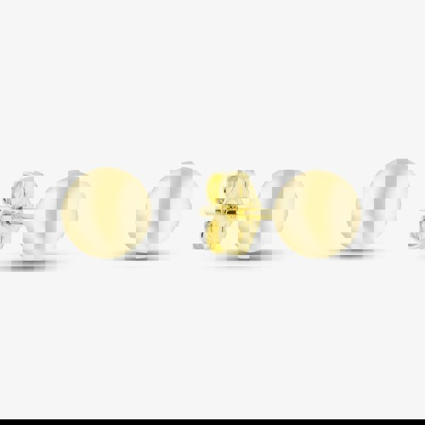 T. H. Baker Silver Gold Plated 6mm Ball Stud Earrings S4007