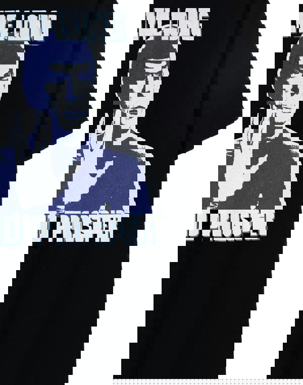 Star Trek Mens Black Live Long and Prosper Short Sleeved T-Shirt