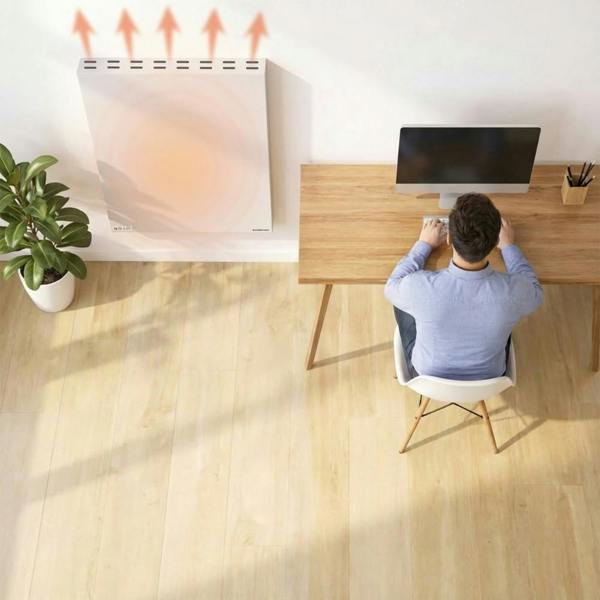 Mirrorstone Heating Mirrorstone 1000W Air Infrared + Convection Vertical Heating Panel With Remote