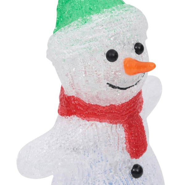 Berkfield LED Christmas Acrylic Snowman Figure Indoor and Outdoor 30cm