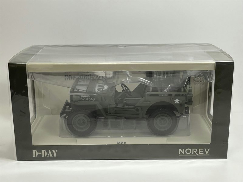 Norev Jeep Army D Day 1944 1:18 Scale Norev 189016